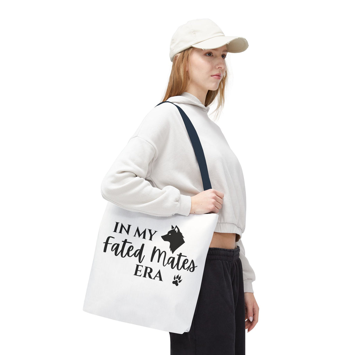In My Fated Mates Era Tote Bag — Werewolf Paw Print Graphic Tote