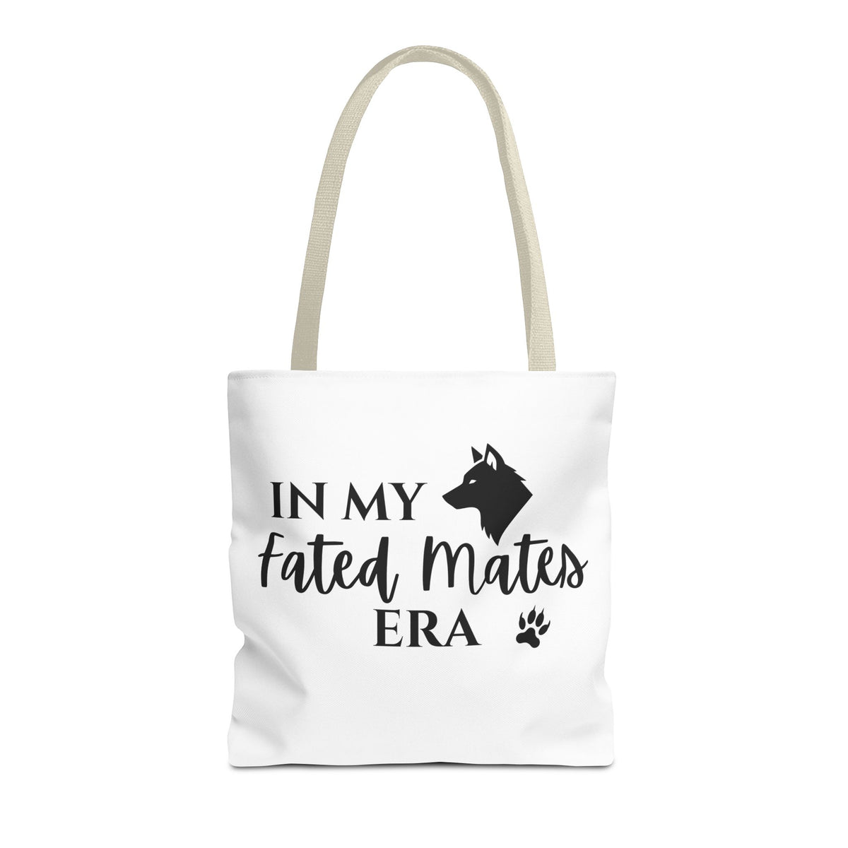 In My Fated Mates Era Tote Bag — Werewolf Paw Print Graphic Tote