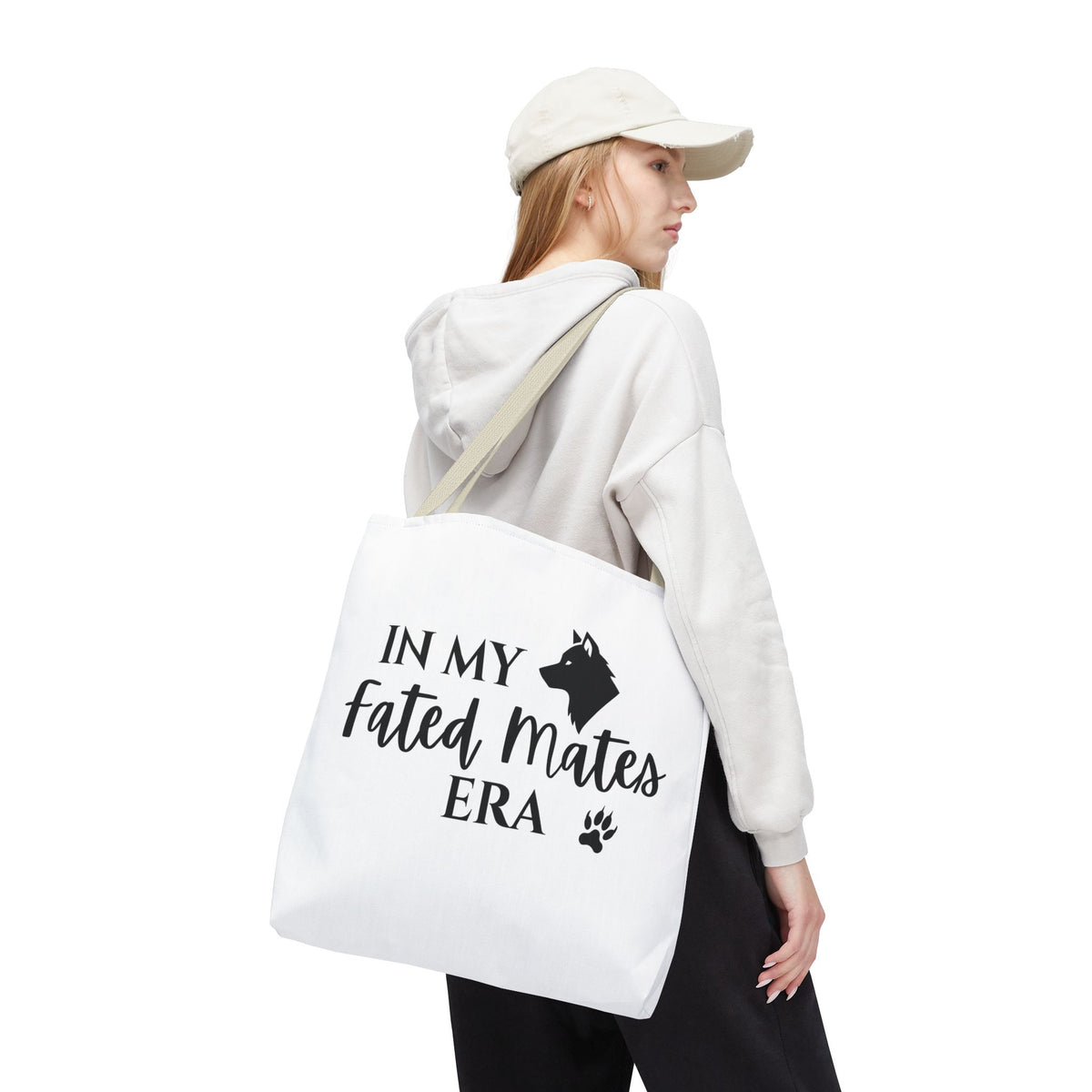 In My Fated Mates Era Tote Bag — Werewolf Paw Print Graphic Tote