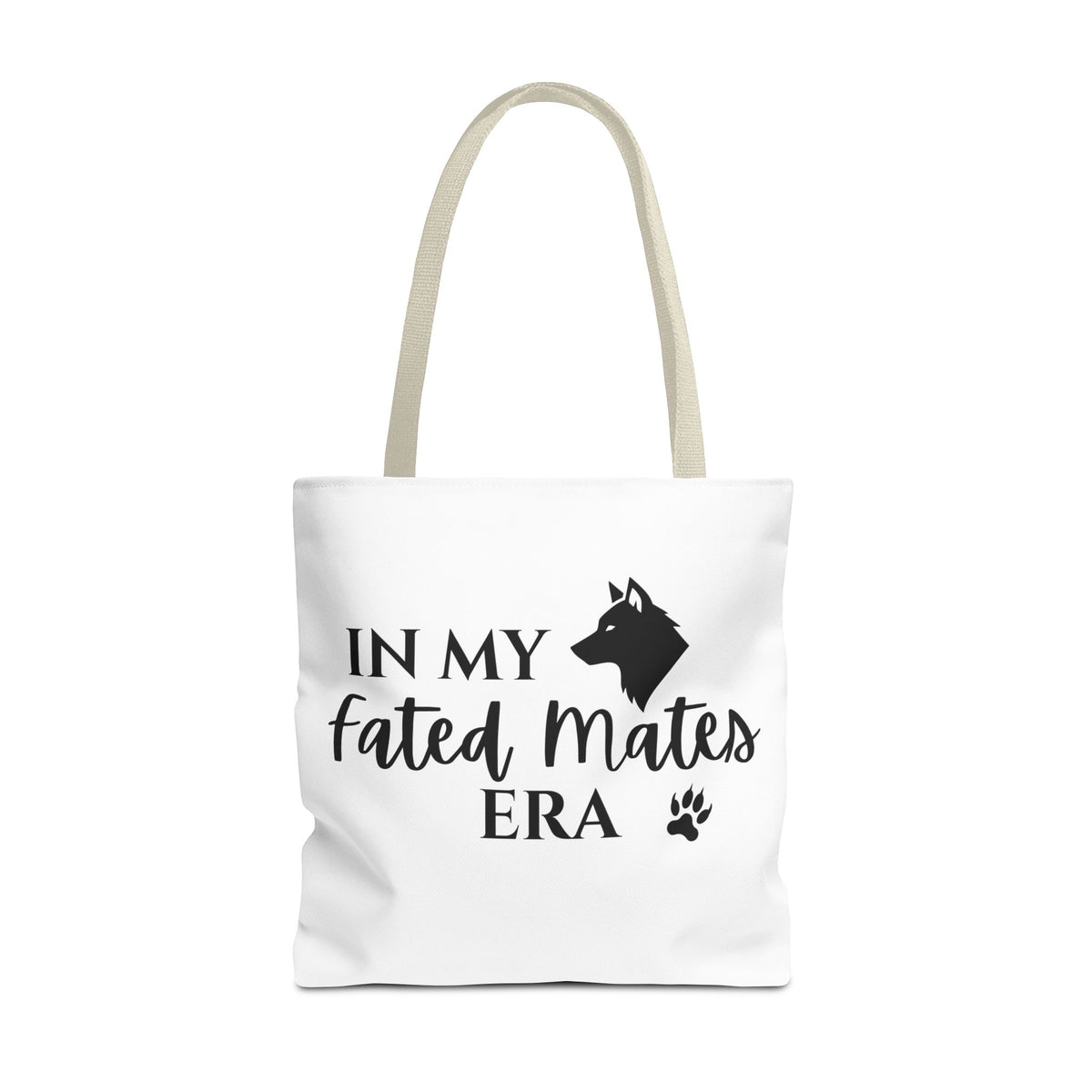 In My Fated Mates Era Tote Bag — Werewolf Paw Print Graphic Tote