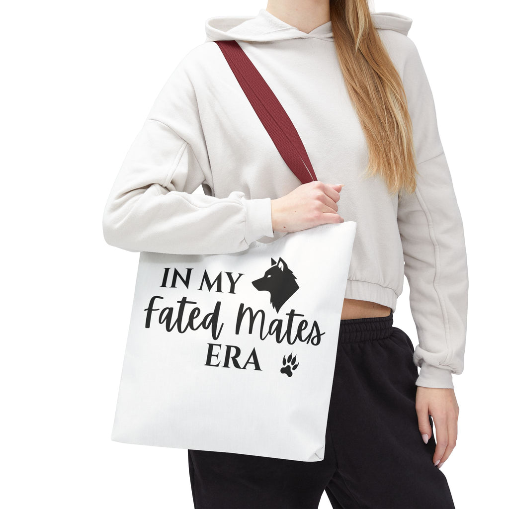 In My Fated Mates Era Tote Bag — Werewolf Paw Print Graphic Tote
