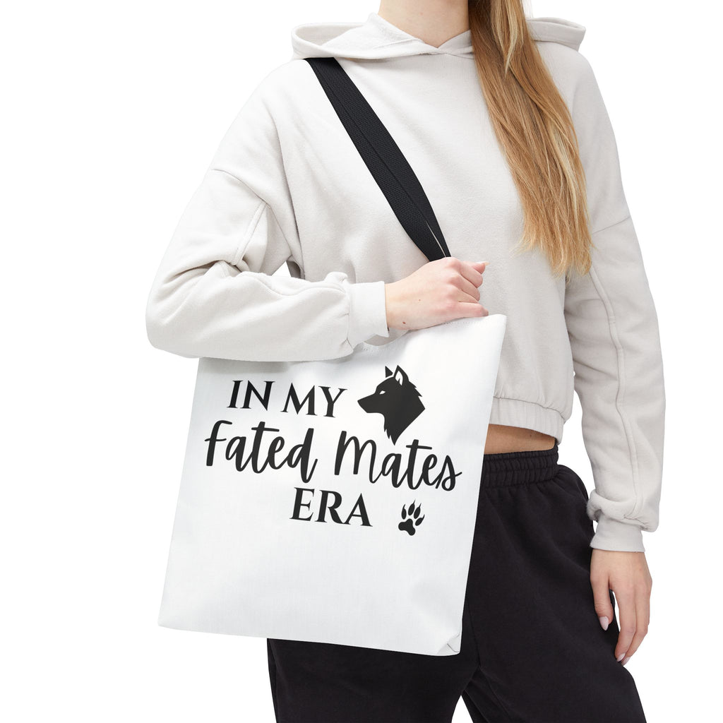 In My Fated Mates Era Tote Bag — Werewolf Paw Print Graphic Tote