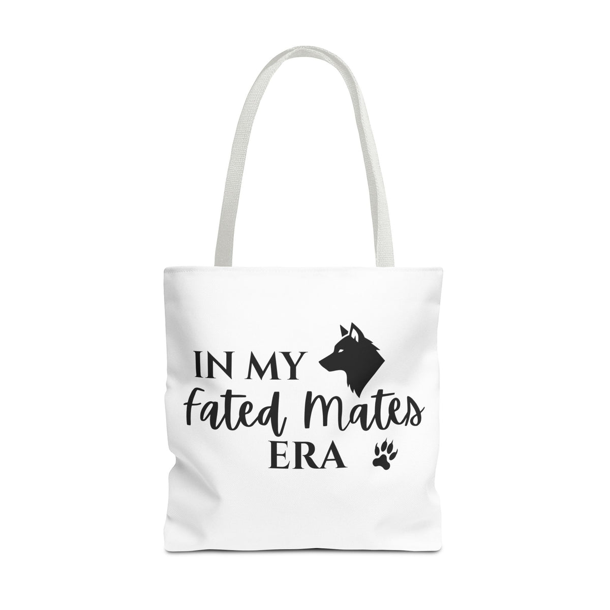 In My Fated Mates Era Tote Bag — Werewolf Paw Print Graphic Tote
