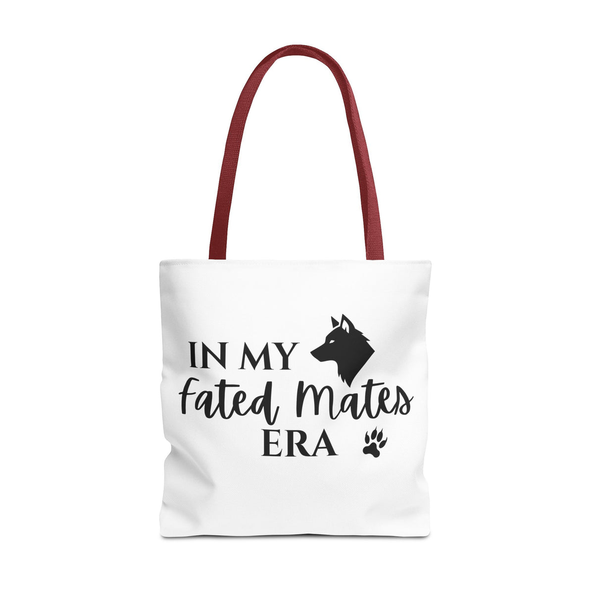 In My Fated Mates Era Tote Bag — Werewolf Paw Print Graphic Tote