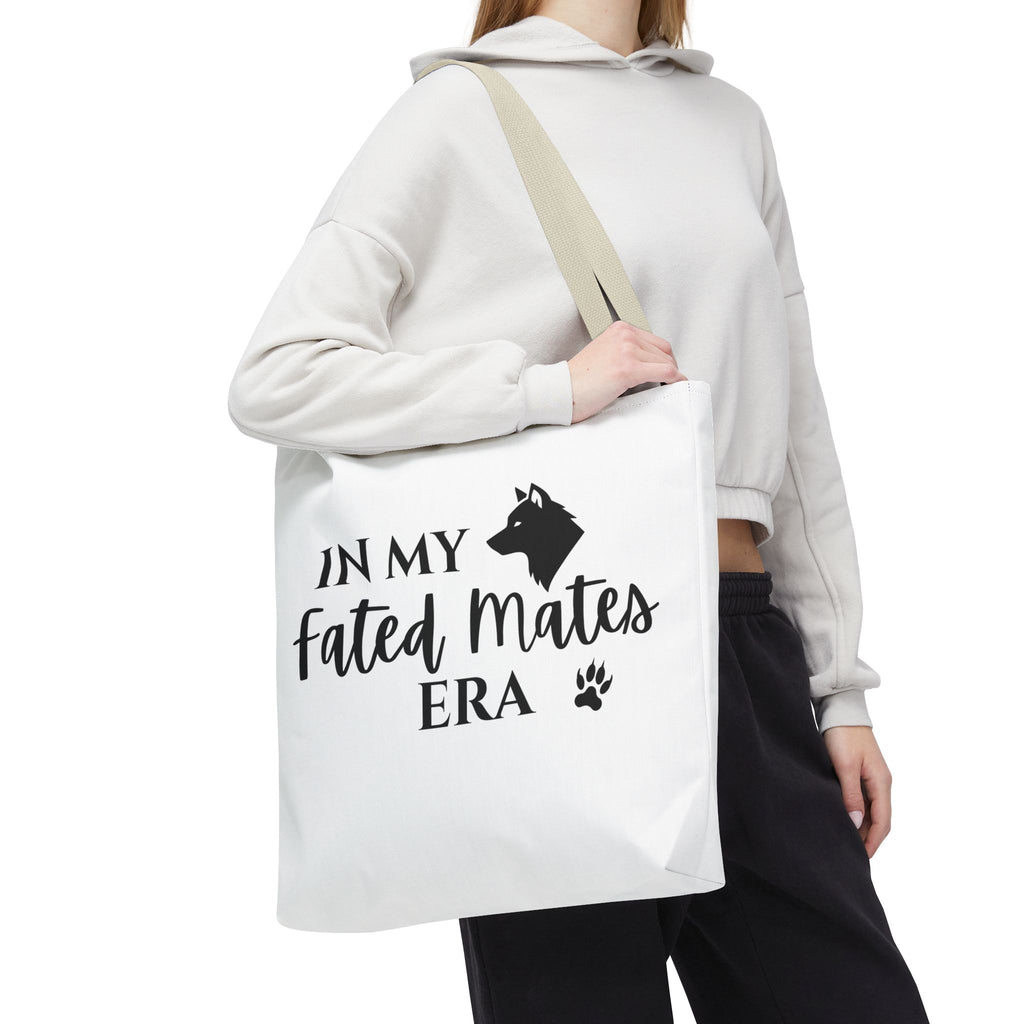 In My Fated Mates Era Tote Bag — Werewolf Paw Print Graphic Tote