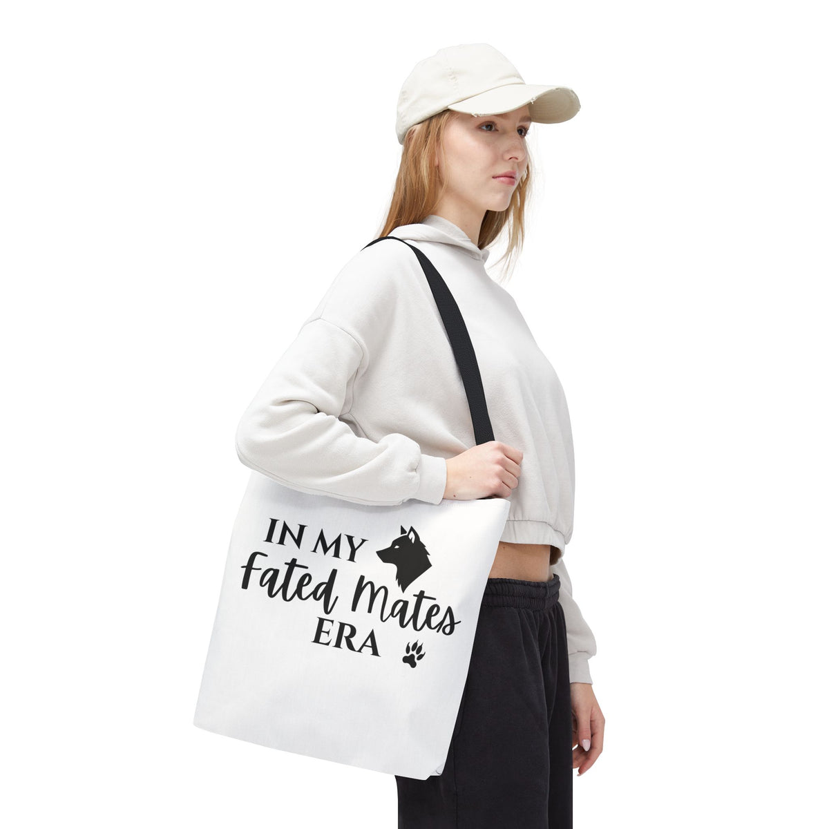 In My Fated Mates Era Tote Bag — Werewolf Paw Print Graphic Tote