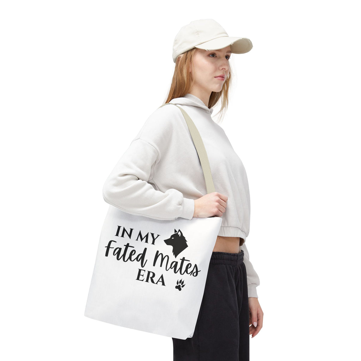 In My Fated Mates Era Tote Bag — Werewolf Paw Print Graphic Tote