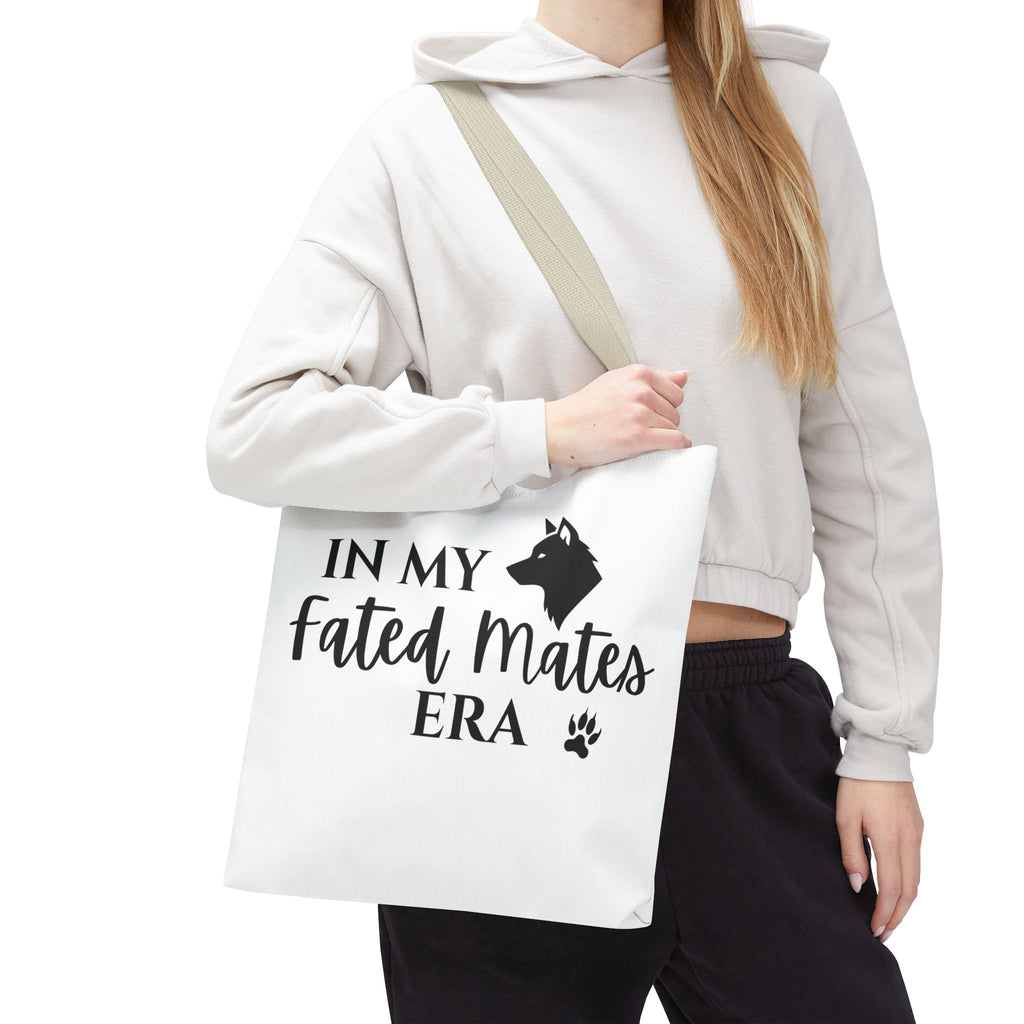 In My Fated Mates Era Tote Bag — Werewolf Paw Print Graphic Tote