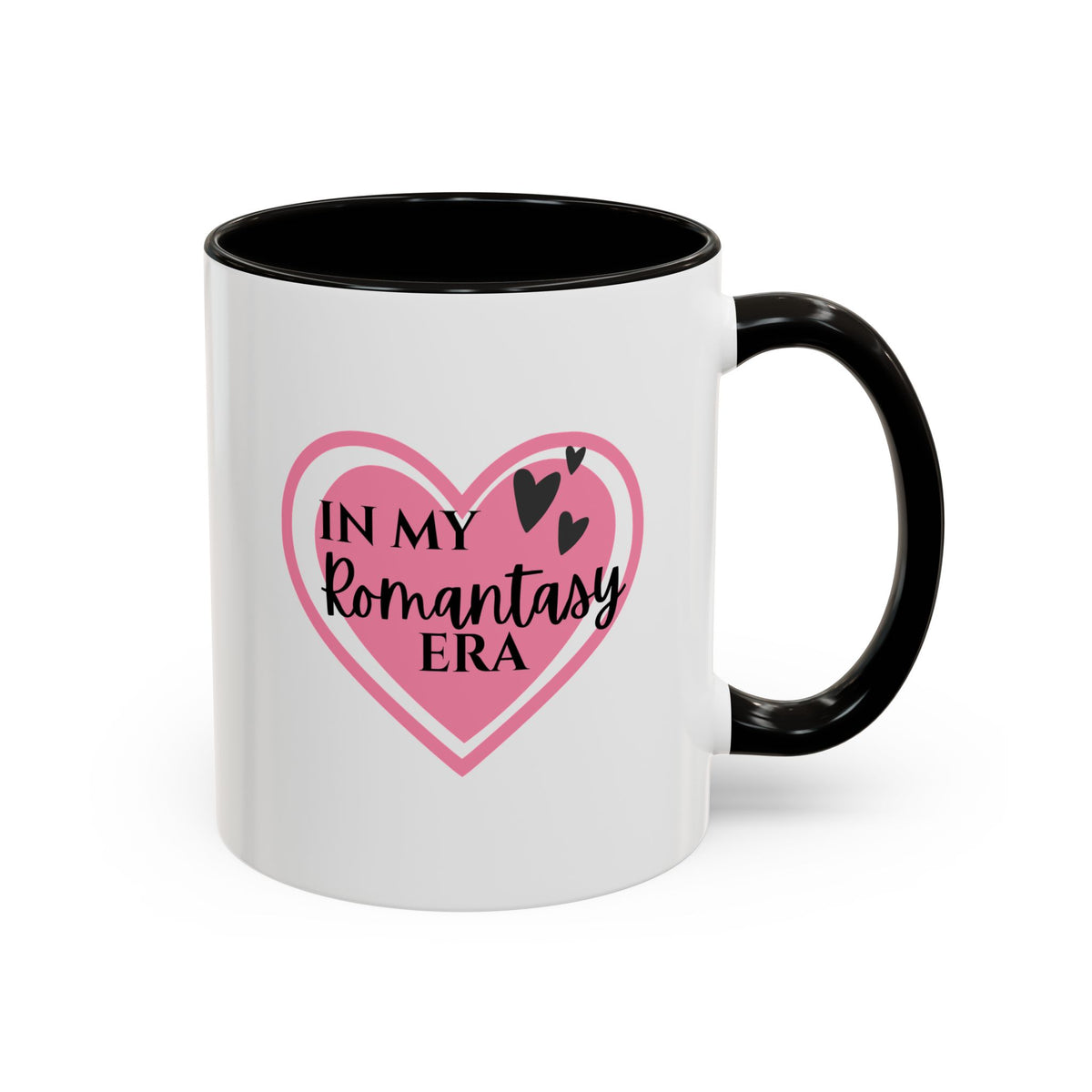 In My Romantasy Era Mug — Pink Heart Coffee Cup (11oz & 15oz)