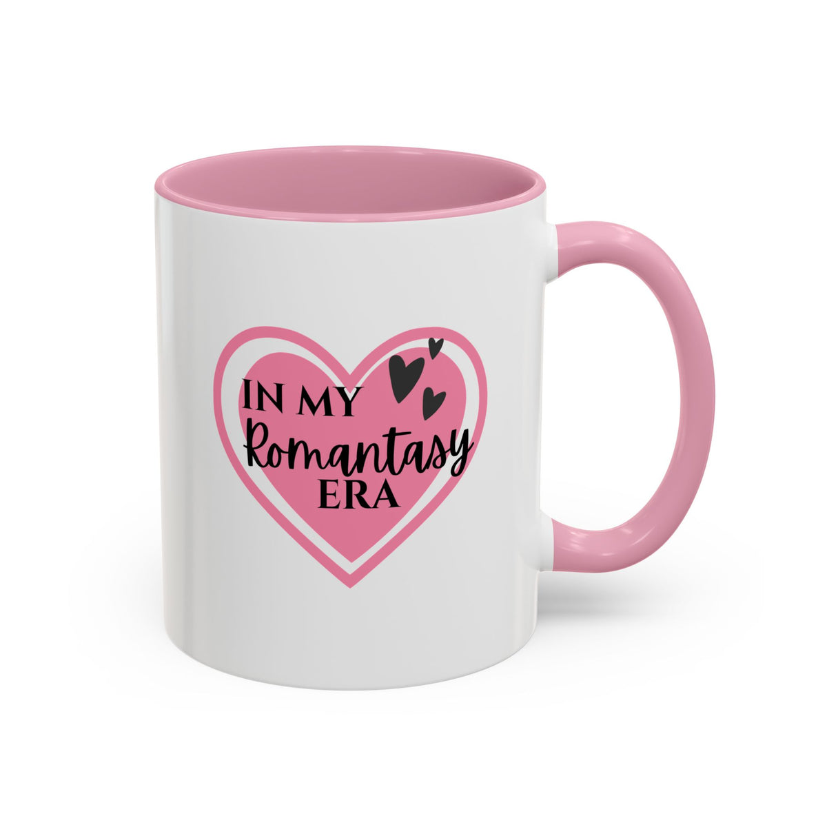 In My Romantasy Era Mug — Pink Heart Coffee Cup (11oz & 15oz)