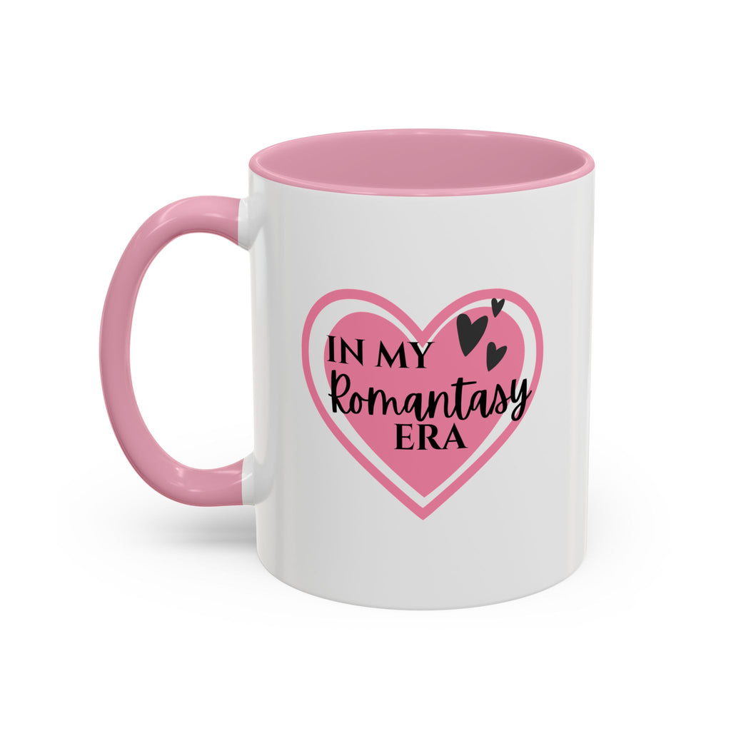 In My Romantasy Era Mug — Pink Heart Coffee Cup (11oz & 15oz)