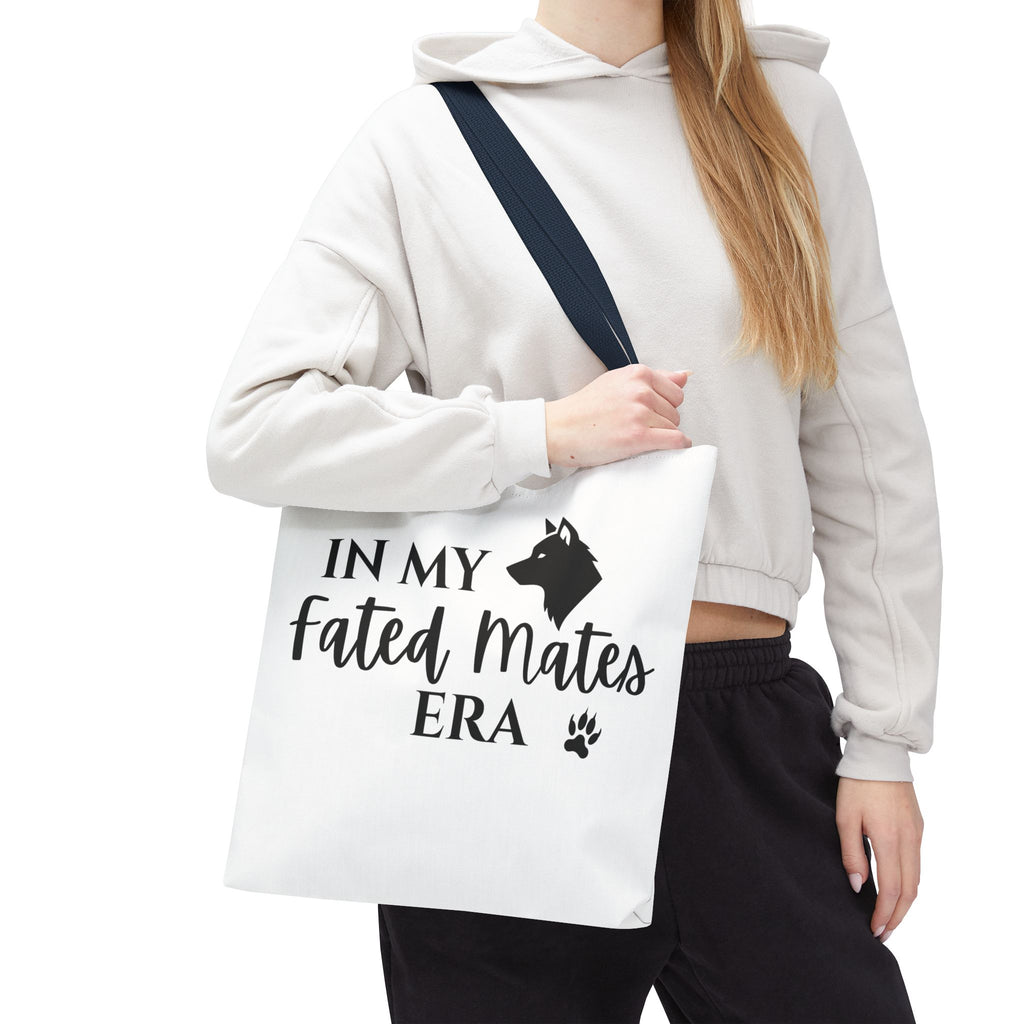 In My Fated Mates Era Tote Bag — Werewolf Paw Print Graphic Tote