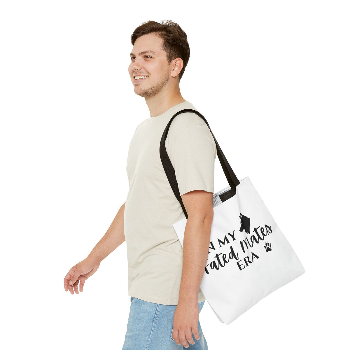 In My Fated Mates Era Tote Bag — Werewolf Paw Print Graphic Tote