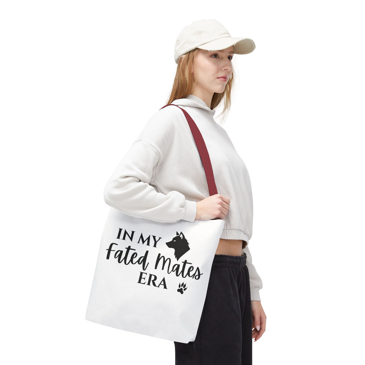 In My Fated Mates Era Tote Bag — Werewolf Paw Print Graphic Tote